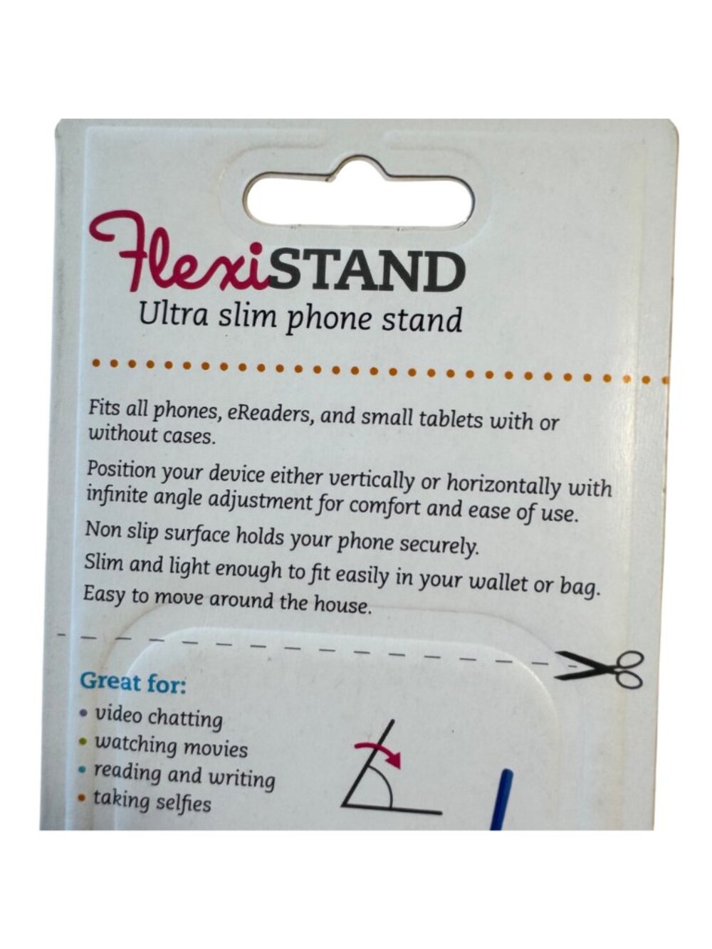 Flexistand Red Tartan Slim Phone Stand Universal Portable Phone Holder New - Picture 7 of 9